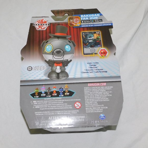 Bakugan Magician Cubbo Figure Card BakuCore Transforming Magic Top Hat NEW - Picture 3 of 3